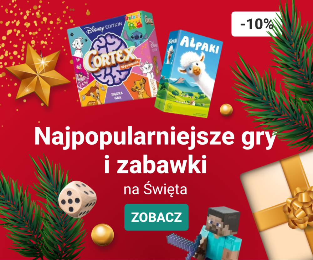 baner gry i zabawki przecena 10% swieta