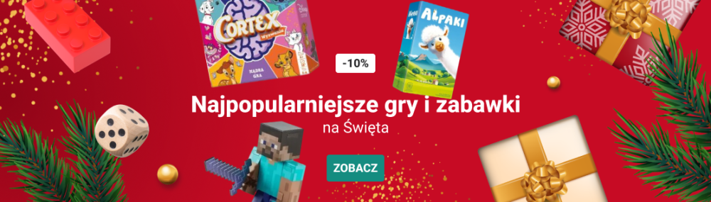 baner gry i zabawki przecena 10% swieta