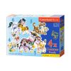Puzzle x 4 - Zwierzęta i ich dzieci CASTOR