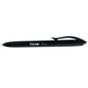 Długopis P1 Rubber Touch czarny (25szt) MILAN