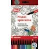 Pisaki zmywalne 12 kolorów TOMA