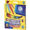 Flamastry stożkowe 12 kolorów ASTRA