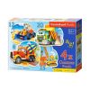 Puzzle x 4 - Pojazdy budowlane CASTOR