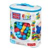 Mega Bloks Klocki w torbie 80 el. niebieskie