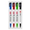 Marker do tablic 4 kolory + magnes + ścierak TOMA