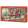 Puzzle 4000 Summer Flowers and Cup of Tea CASTOR