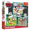 Puzzle 3w1 Myszka Miki z przyjaciółmi TREFL