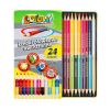 Kredki Premium Kolori dwustronne 24 kolory PENMATE
