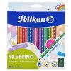 Kredki Silverino trójkątne 24 kolory