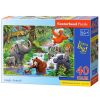 Puzzle 40 maxi - Jungle Animals CASTOR