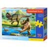 Puzzle 70 Tyrannosaurus vs Triceratops CASTOR