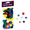 Pompony kolorowe mix 78szt