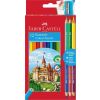 Kredki Zamek 12kol.+3 kredki+temper. FABER CASTELL