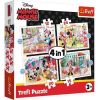 Puzzle 4w1 Minnie z przyjaciółmi TREFL