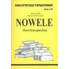 Biblioteczka opracowań nr 069 Nowele M.Konopnicka