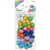 Pompony brokatowe 20mm mix 40szt.
