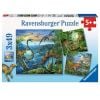Puzzle 3x49 Fascynacja Dinozaurami