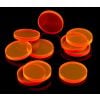 Znaczniki akryl pomarań. fluo okrągłe 22x3mm 10szt