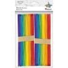 Drewniane patyczki proste 18x150mm mix kolor 50szt