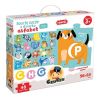 Duuuże puzzle z dziurką Alfabet