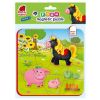 Piankowe puzzle magnetyczne. Koń i świnki