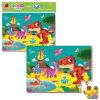 Piankowe puzzle A4. Zabawne obrazki. Dinozaury