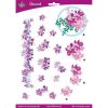 Papier do decoupage 3D kwiaty clematis arkusz