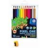 Kredki ołówkowe Pixel One 12 kolorów + temperówka