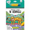 Malowanka z pisakiem..Pokoloruj i znajdź w dżungli