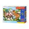 Puzzle 40 maxi - Farm Friends CASTOR