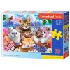 Puzzle 70 Kittens with Flowers CASTOR