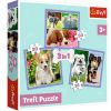 Puzzle 3w1 Urocze pieski TREFL