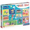 Puzzle 10w1 Super Kolor Świnka Peppa