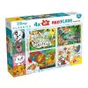 Disney. Puzzle dwustronne Maxi 4x48 el.