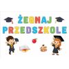 Dekoracje okienne szkoła -Żegnaj przedszkole 24szt