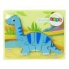 Drewniane puzzle Dinozaur Brachiosaur niebieski