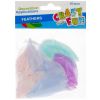 Piórka 4-5cm pastelowe 50szt