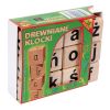 Klocki drewniane literki