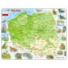 Układanka Mapa Polska fizyczna zwierzęta Maxi