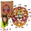 Puzzle drewniane eko 133 Lew afrykański A3