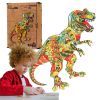 Puzzle drewniane eko 129 Tyranozaur rex A3