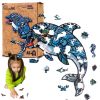 Puzzle drewniane eko 147 Delfin A3