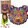 Puzzle drewniane eko 39 Brązowy niedźwiedź A3