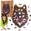 Puzzle drewniane eko 120 Tajemniczy wilk A3