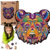 Puzzle drewniane eko 22 Brązowy niedźwiedź A4