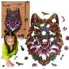 Puzzle drewniane eko 73 Tajemniczy wilk A4
