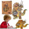 Puzzle drewniane eko 74 Triceratops A4