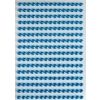 Dżety samoprzylepne niebieskie 6mm 140szt