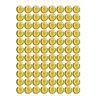 Dżety samoprzylepne złote 4mm 240szt
