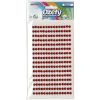 Dżety samoprzylepne czerwone 4mm 240szt